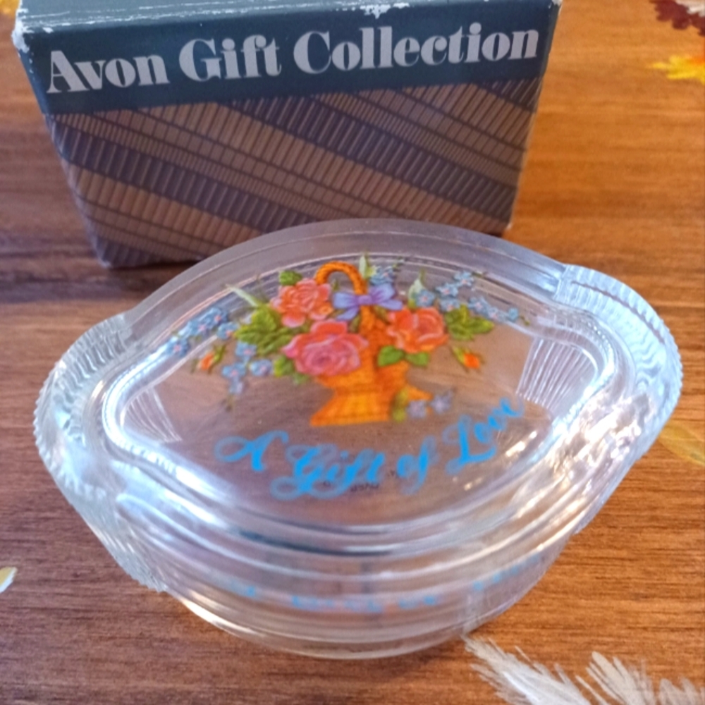 ❤️‍🔥New Vintage Avon Lead Crystal Mini Oval TrinkeT Jewelry Box
